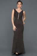 Long Silver Prom Gown DS5035