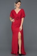 Long Red Mermaid Prom Dress F4595