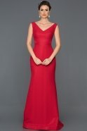 Long Red Prom Gown ABU225