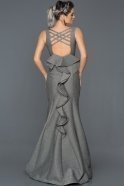 Long Grey Mermaid Prom Dress ABU412
