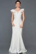 Long Silver Prom Gown AB7065