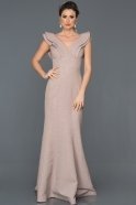Long Powder Color Prom Gown AB7065