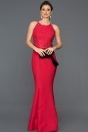 Long Red Mermaid Prom Dress ABU104