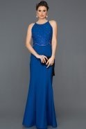 Long Sax Blue Mermaid Prom Dress ABU104