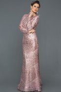 Long Pink Mermaid Prom Dress S4434