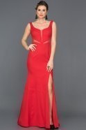 Long Red Prom Gown ABU066