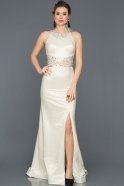 Long Ecru-Gold Mermaid Prom Dress ABU211