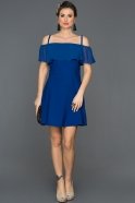 Mini Sax Blue Invitation Dress AR37018