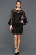 Short Black Invitation Dress ABK043