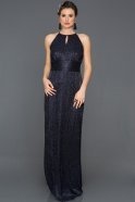 Long Navy Blue Prom Gown AR39032