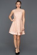 Mini Powder Color Prom Gown ABK113