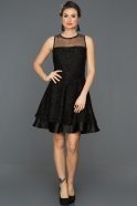 Mini Black Prom Gown ABK113