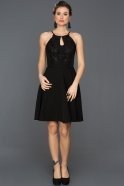 Short Black Invitation Dress DS503