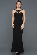 Long Black Prom Gown ABU128