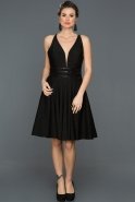 Short Black Invitation Dress DS504