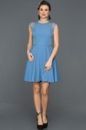 Short Blue Invitation Dress ABK083