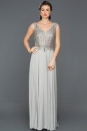 Long Grey Engagement Dress S118
