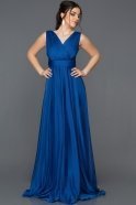 Long Sax Blue Evening Dress ABU350