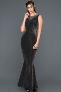 Long Black Mermaid Prom Dress F358