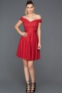 Short Red Invitation Dress ABK015