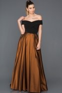 Long Copper Evening Dress ABU471