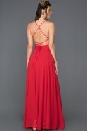 Long Red Prom Gown ABU097