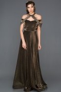 Long Copper Engagement Dress ABU127