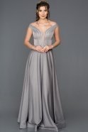 Long Grey Engagement Dress ABU263