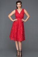 Red Invitation Dress ABK135