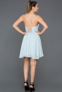 Short Blue Prom Gown ABK001