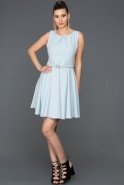 Short Blue Evening Dress ABK132