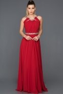 Long Red Evening Dress ABU103