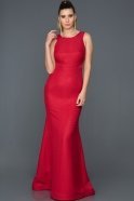 Long Red Prom Gown ABU224