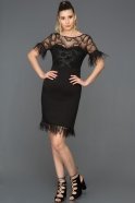 Short Black Evening Dress ABK050