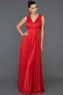 Long Red Engagement Dress AB4537