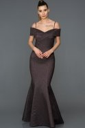 Long Purple Mermaid Prom Dress ABU081