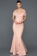 Long Powder Color Mermaid Prom Dress ABU081