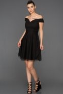 Short Black Invitation Dress ABK015