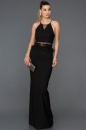 Long Black Mermaid Evening Dress ABU041