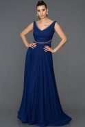 Long Sax Blue Engagement Dress AB7085