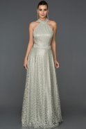 Long Grey Engagement Dress AB7513