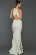 Long White-Silver Mermaid Prom Dress AB7516