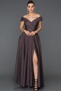 Long Violet Engagement Dress ABU204