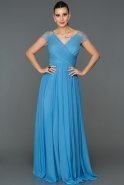 Long Turquoise Evening Dress ABU025