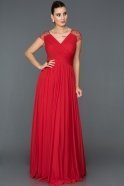 Long Red Evening Dress ABU025