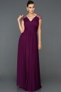 Long Purple Evening Dress ABU025