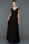 Long Black Evening Dress ABU025