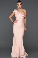 Long Powder Color Mermaid Prom Dress ABU310