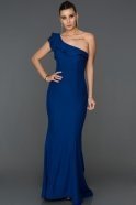 Long Sax Blue Mermaid Prom Dress ABU310