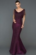 Long Fuchsia Mermaid Prom Dress ABU177